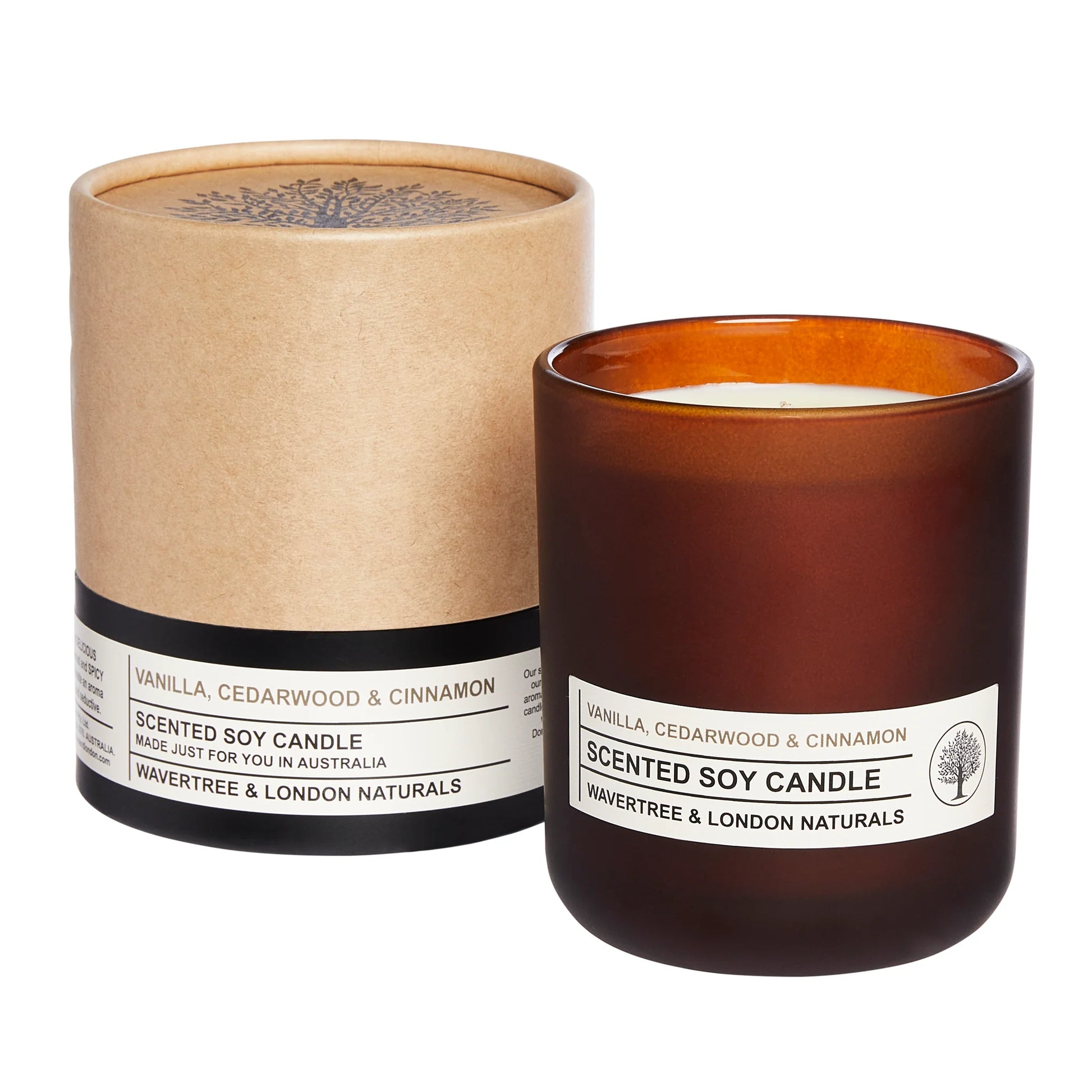 Vanilla, Cedar & Cinnamon candle By Wavertree & London