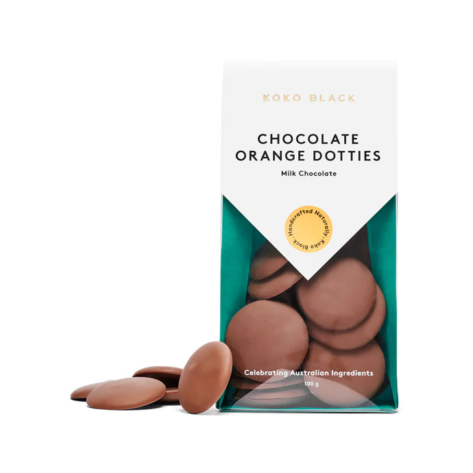 Chocolate Orange Dotties Milk 100g