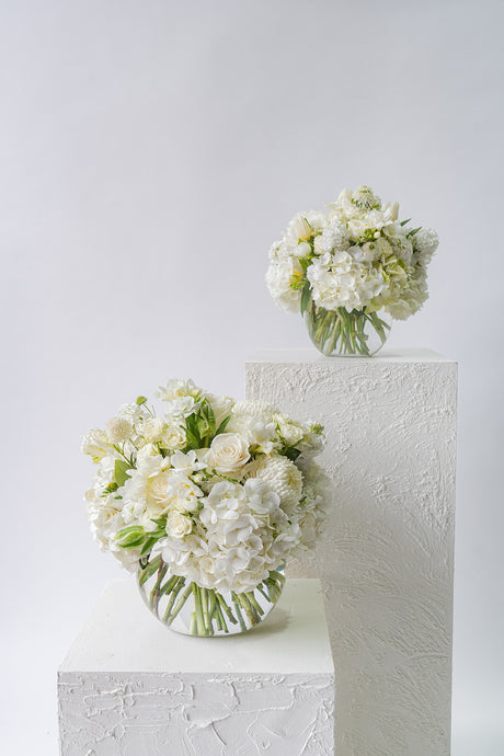 Seasonal Green and White bowl design