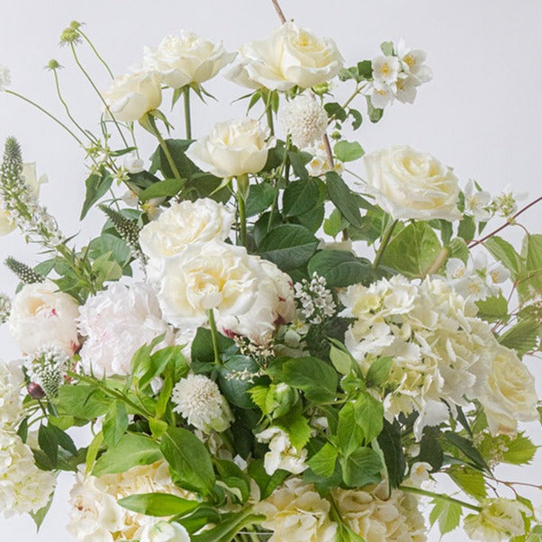 Seasonal Green & White bouquet