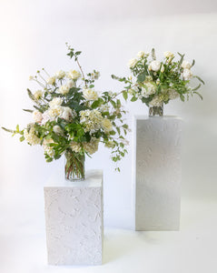 Seasonal Green and White vase design