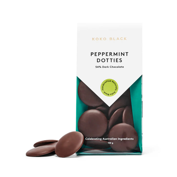 Peppermint Dotties Dark 100g