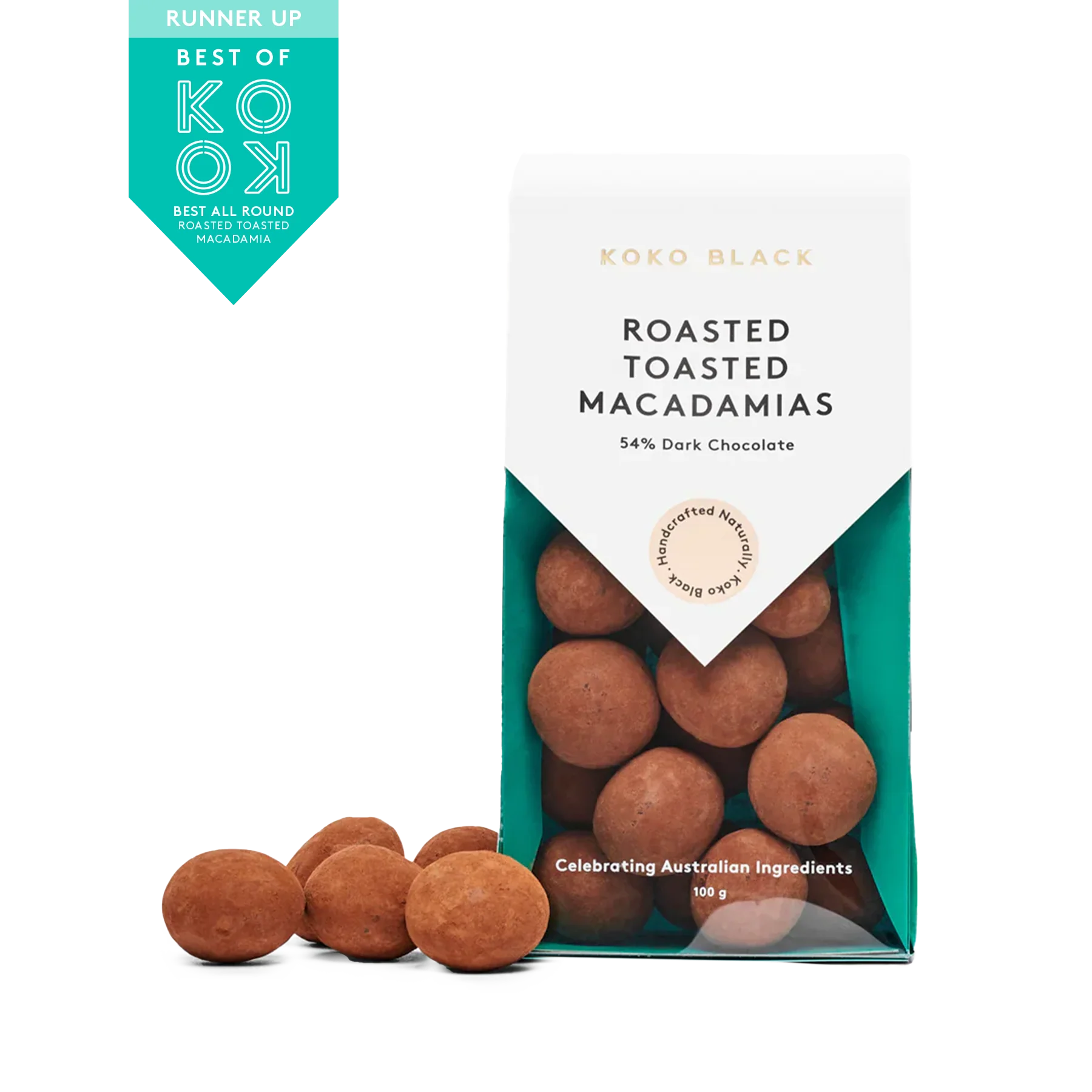 Roasted Toasted Almonds Dark 100g