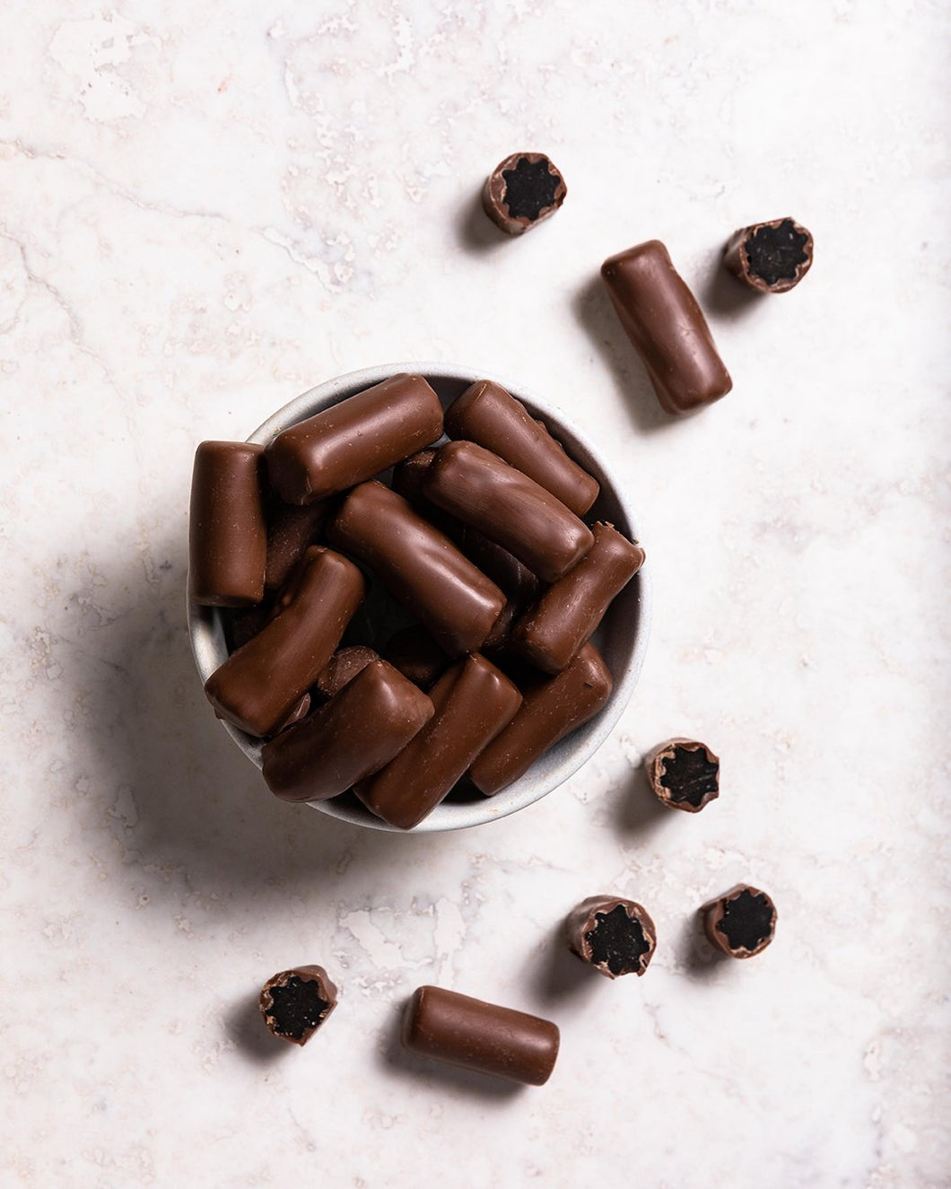 Chocolate covered licorice