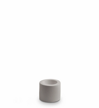 Load image into Gallery viewer, Ribbed Infinity Candle Holder Light Grey