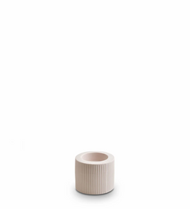 Ribbed Infinity Candle Holder Nude