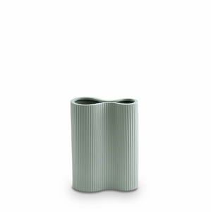 Ribbed Infinity Vase Blue Small