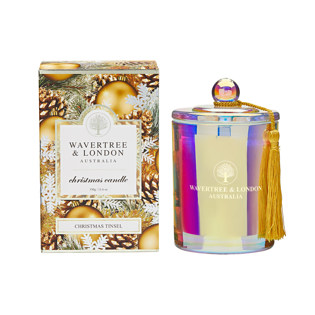 Christmas Tinsel Candle by Wavertree & London